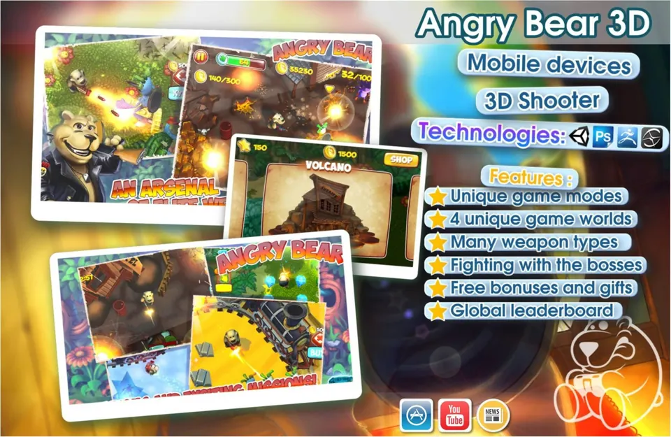 Historical portfolio image — Angry Bear 3D