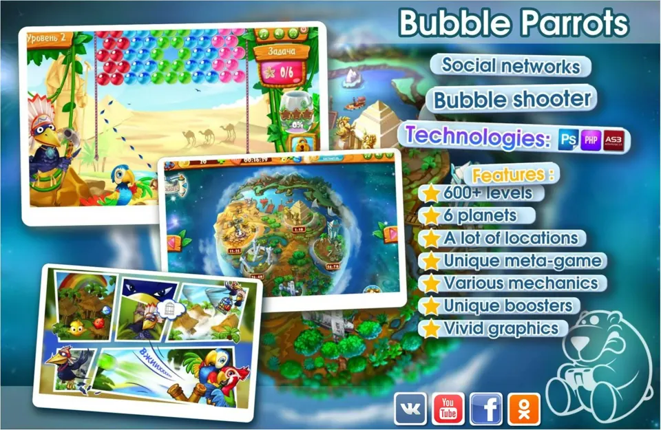 Historical portfolio image — Bubble Parrots